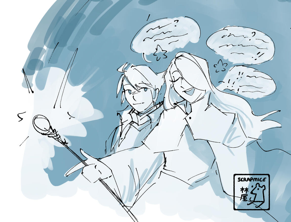 Fanart of Oersted and Streibough from Live A Live