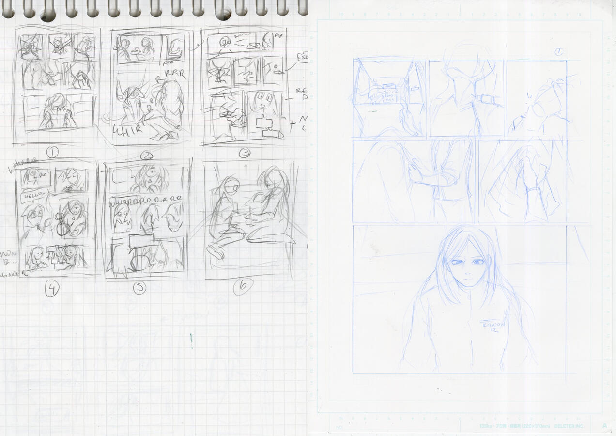 Panel Thumbnails + pg 1 pencil